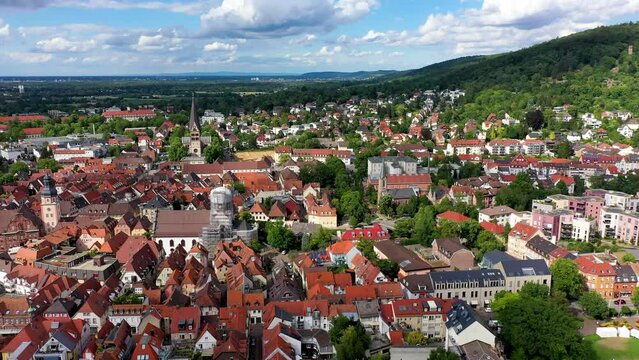 Old city of Ettlingen in Germany with Alb river. View of a central district of Ettlingen, Germany, with Alb river. Ettlingen, Baden Wurttemberg, Germany.