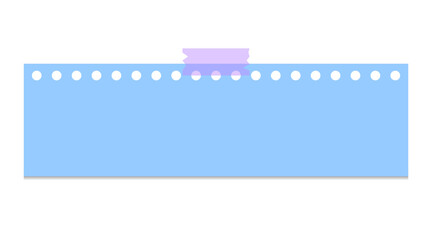 long colorful sticky note