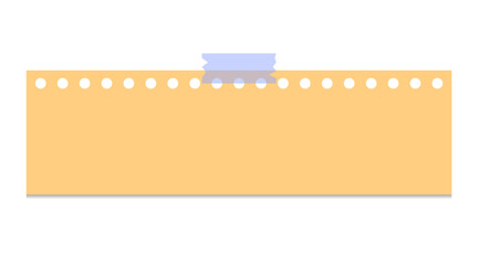 long colorful sticky note