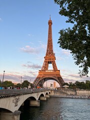 Eiffel tower city as a beautiful landscape