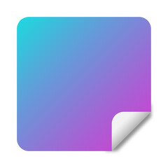 gradient square sticker background
