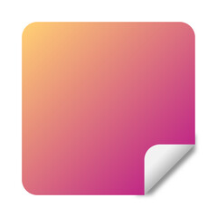 gradient square sticker background
