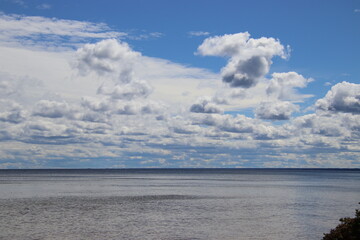 clouds over the lake