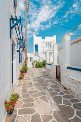Fototapeta na wymiar Marmara village in Paros, Greece.