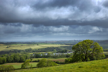 Fototapeta na wymiar wales, england, uk, great brittain, hills, meadows, coast, clouds, countryside, 