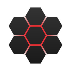 dark hexagon background
