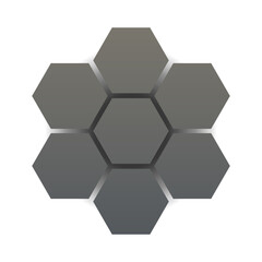 gredient hexagon tech background
