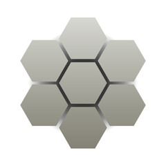 gredient hexagon tech background
