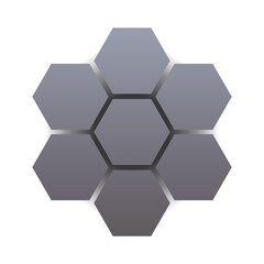 gredient hexagon tech background
