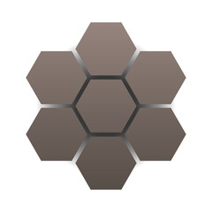 gredient hexagon tech background
