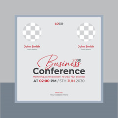Social media marketing live posts and webinar  ad banner © CreativeTaslim