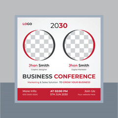Social media marketing live posts and webinar  ad banner © CreativeTaslim