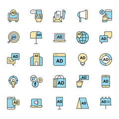 Fill color outline for Advertising