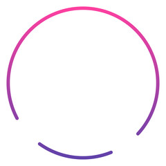 gradient broken round frame
