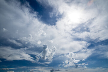 Blue sky and white clouds