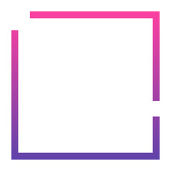 gradient broken square background
