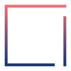 Obraz premium gradient broken square background 