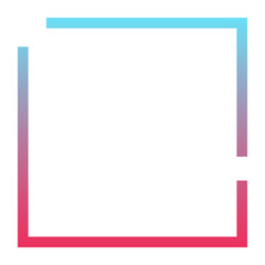 gradient broken square background
