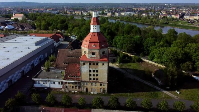 Wasserturm Alter Schlachthof Dresden (aerial)