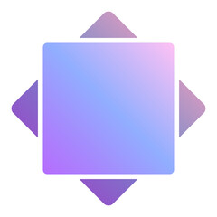 gradient square infographic background
