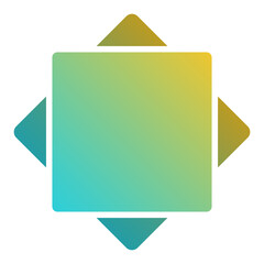 gradient square infographic background
