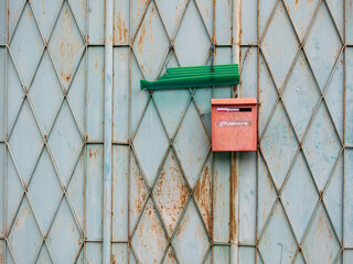 Cabinet with green door