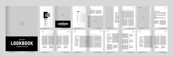 Look Book Template or Catalog layout Design