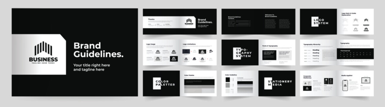 Brand Guideline Template Design