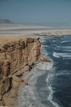 Landscape view of the Ballestas Islands. El Chaco