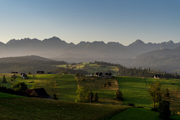 Obraz premium zachód słońca, wschód słońca, sunrise, sunset , góry, karpaty, tatry, pieniny