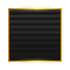 black square gold frame background
