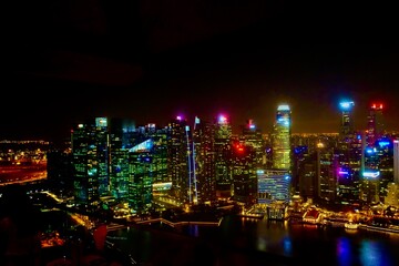 Fototapeta na wymiar Wunderschöne Aufnahme in Singapur 