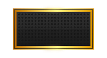 black rectangle gold frame background
