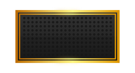 black rectangle gold frame background
