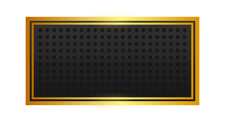 black rectangle gold frame background
