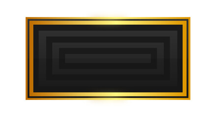 black rectangle gold frame background
