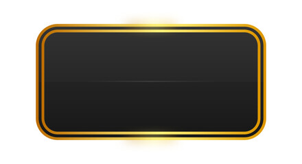 black rectangle gold frame background
