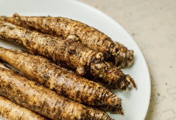 Codonopsis lanceolata in a bowl