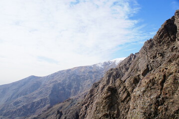 clouds over the mountains