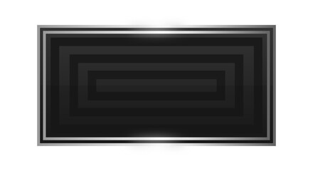 black rectangle silver frame background
