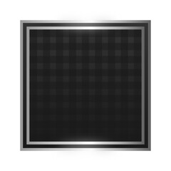 black square silver frame background
