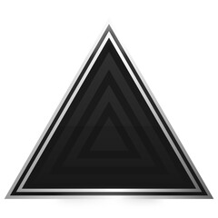 black triangle silver frame background
