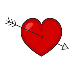 Heart with arrow icon.