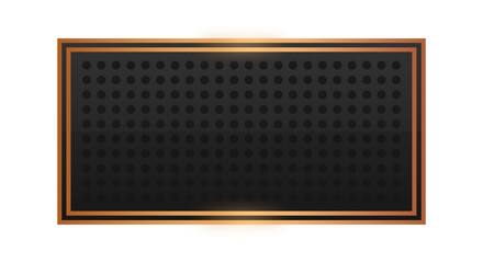 black rectangle bronze frame background
