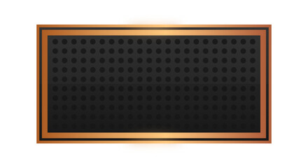 black rectangle bronze frame background
