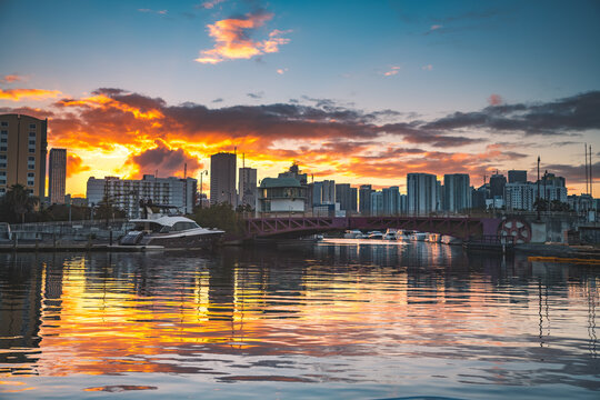Sunrise in Miami Beach