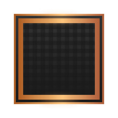 black square bronze frame background
