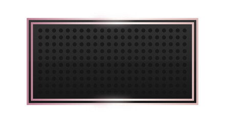 black rectangle rose gold frame background

