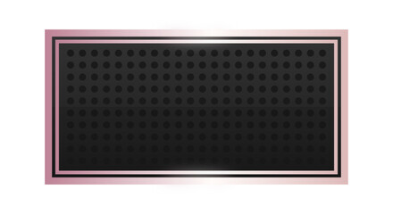 black rectangle rose gold frame background
