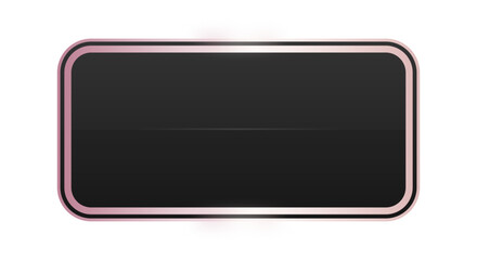 black rectangle rose gold frame background
